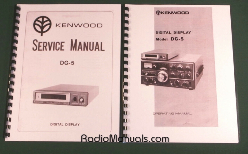 Kenwood DG-5 Service & Instruction Manuals